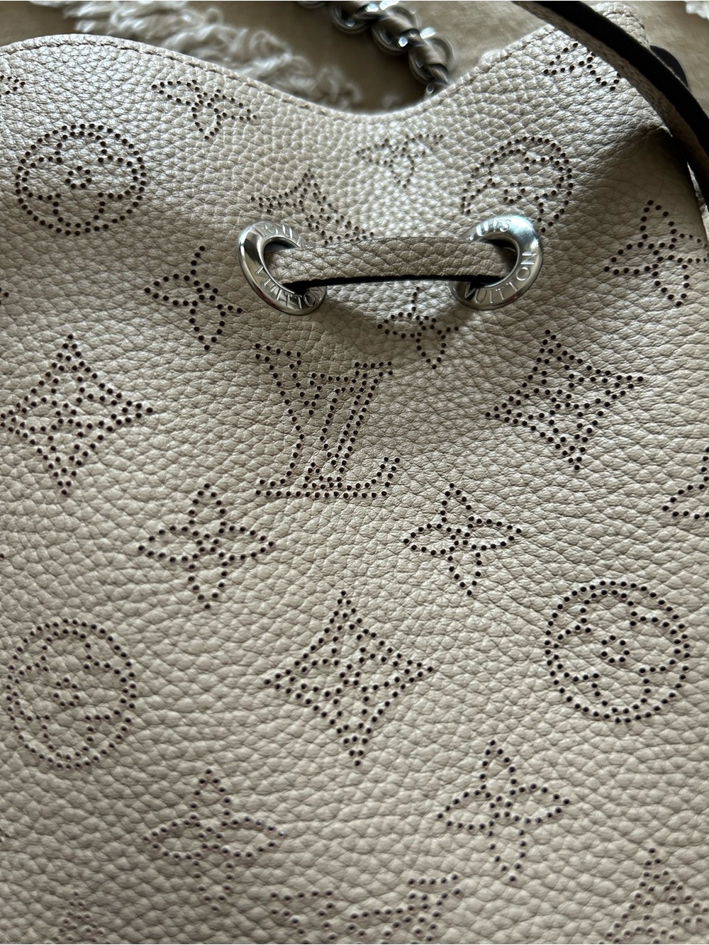 Louis Vuitton mahina Bella Shoulder crossbody Bag & pouch microchip - Picture 16 of 16